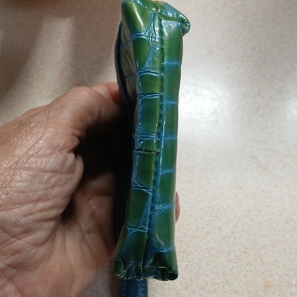 Brighton Blue and Green Quilted Cosmetic Case - Picture 5 of 5